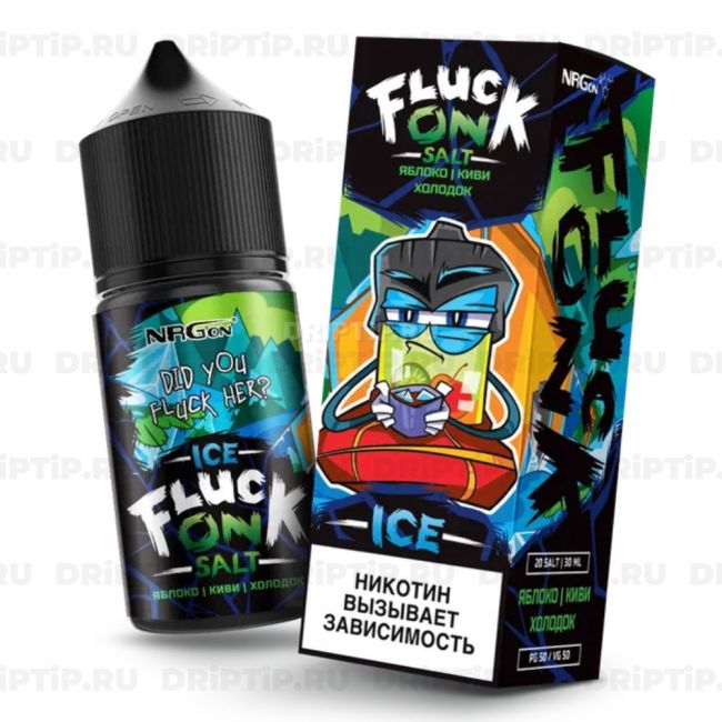 Жидкость Fluck On Ice Salt - Яблоко Киви Холодок 