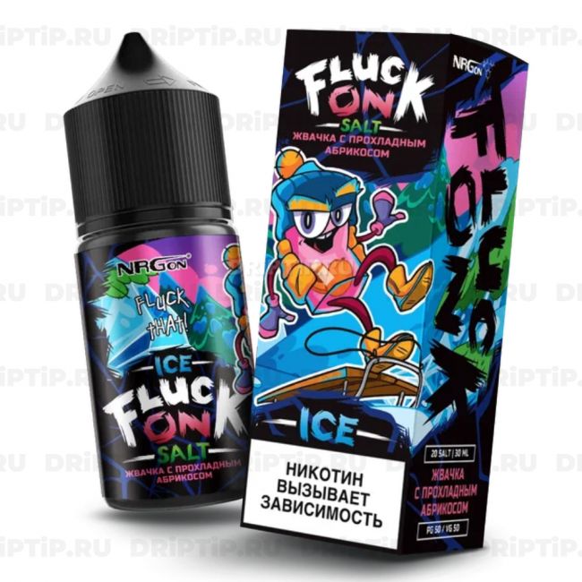 Жидкость Fluck On Ice Salt - Жвачка С Прохладным Абрикосом Жидкость Fluck On Ice Salt - Жвачка С Прохладным Абрикосом