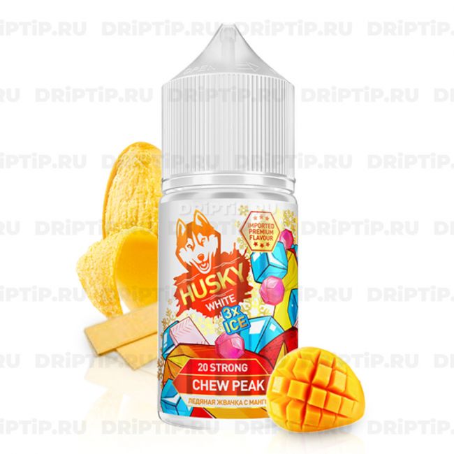 Жидкость Husky Import White 3xICE Salt - Chew Peak 