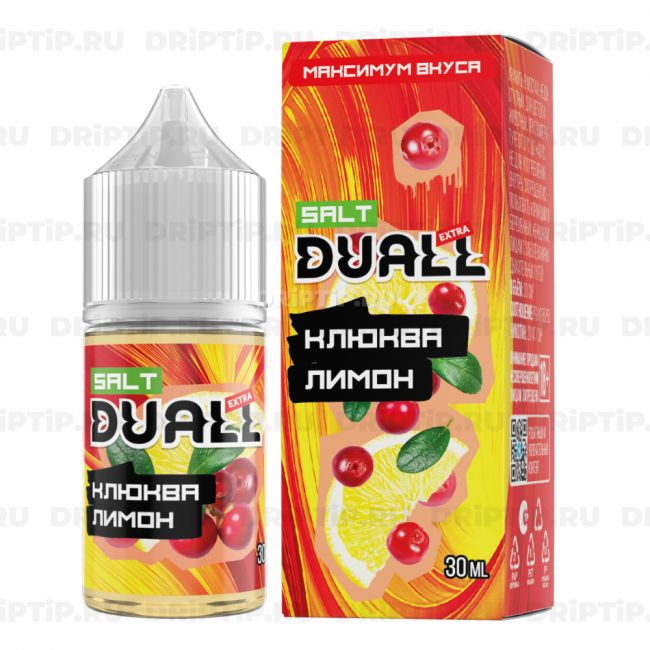 Жидкость Duall Salt Extra - Клюква Лимон 