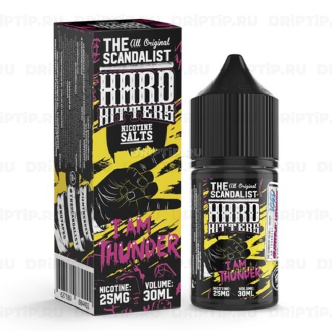 Жидкость The Scandalist Hard Hitters Salt - I Am Thunder Жидкость The Scandalist Hard Hitters Salt - I Am Thunder