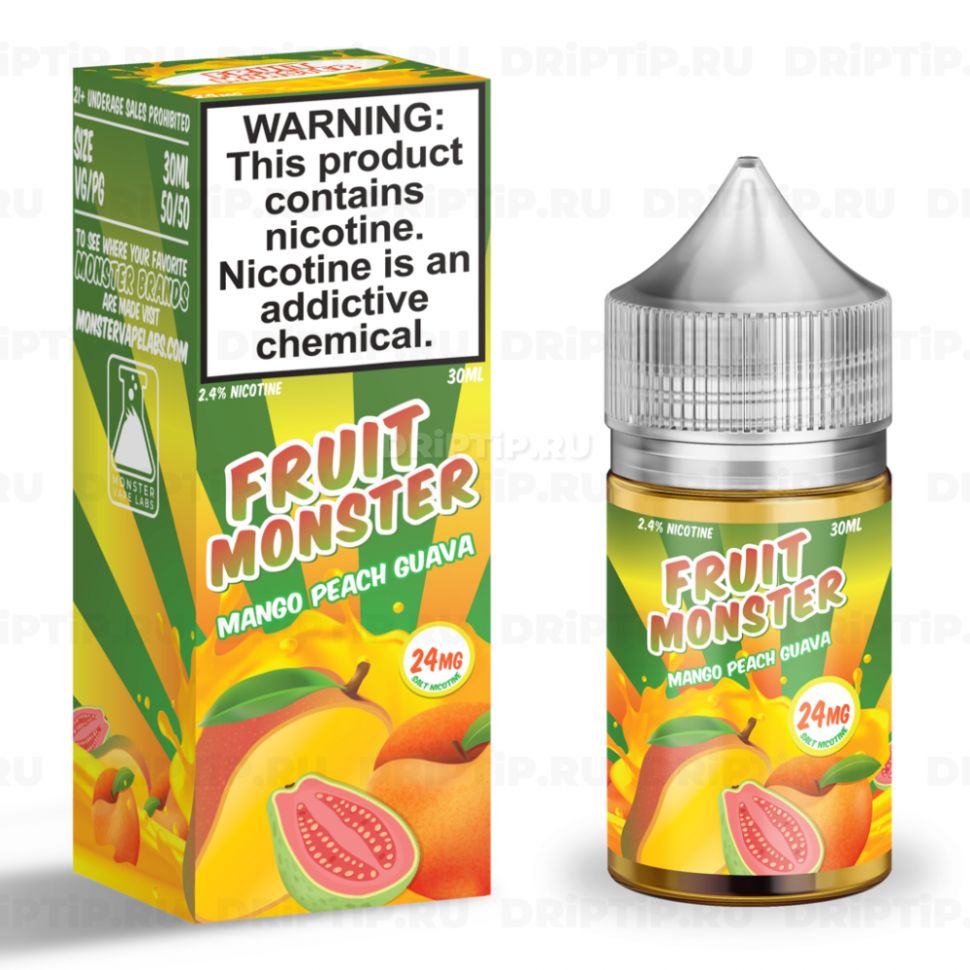 Жидкость Fruit Monster Salt - Mango Peach Guava