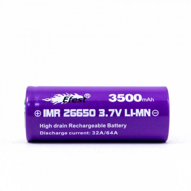 Аккумулятор Efest IMR 26650 64А 3500 мАч (V1)