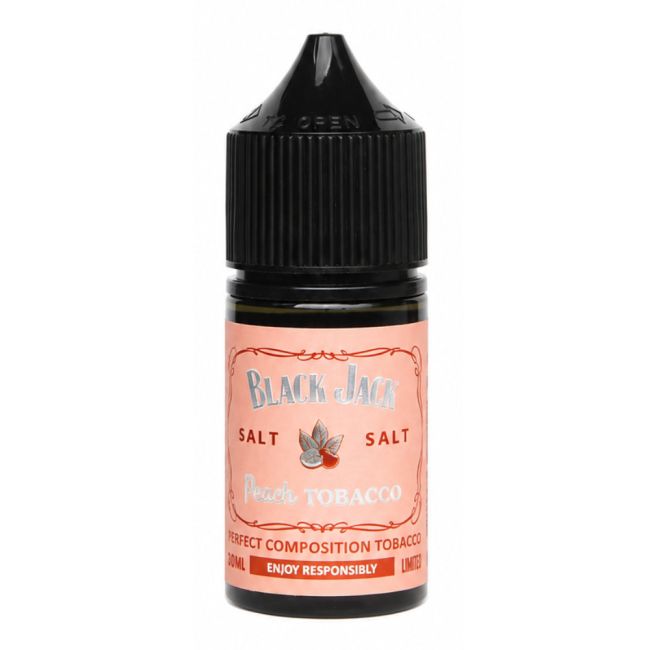 Жидкость Black Jack Salt - Peach Tobacco 