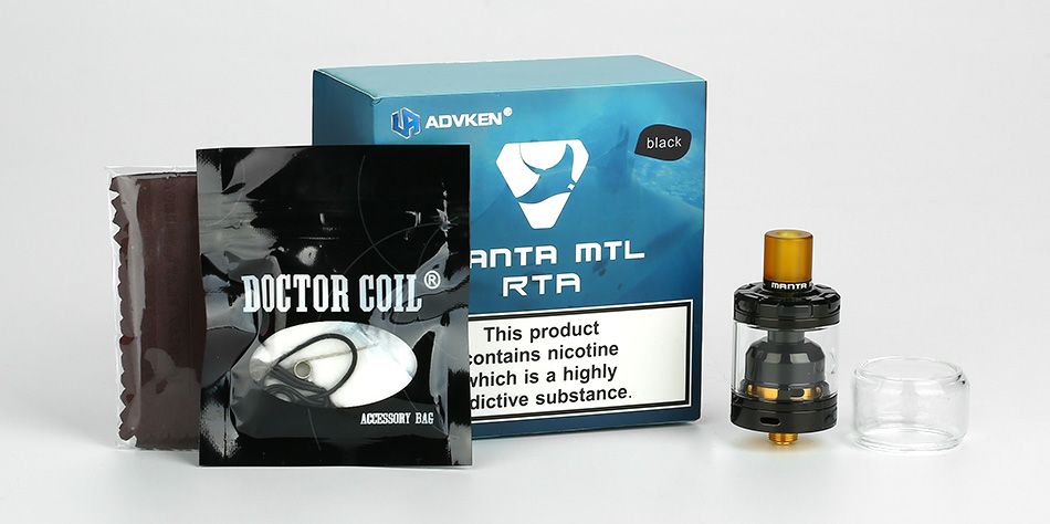 Advken Manta MTL RTA Стальной - обслуживаемый бак Advken Manta MTL RTA Стальной - обслуживаемый бак
