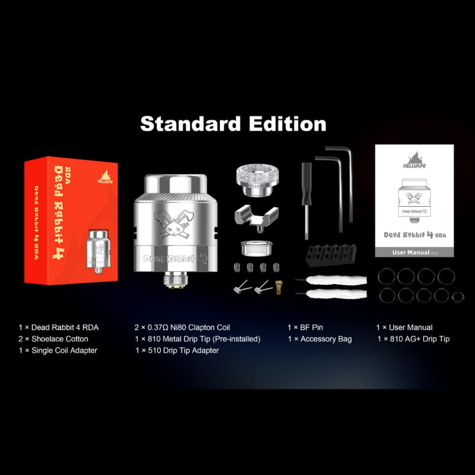 Hellvape Dead Rabbit 4 RDA Hellvape Dead Rabbit 4 RDA