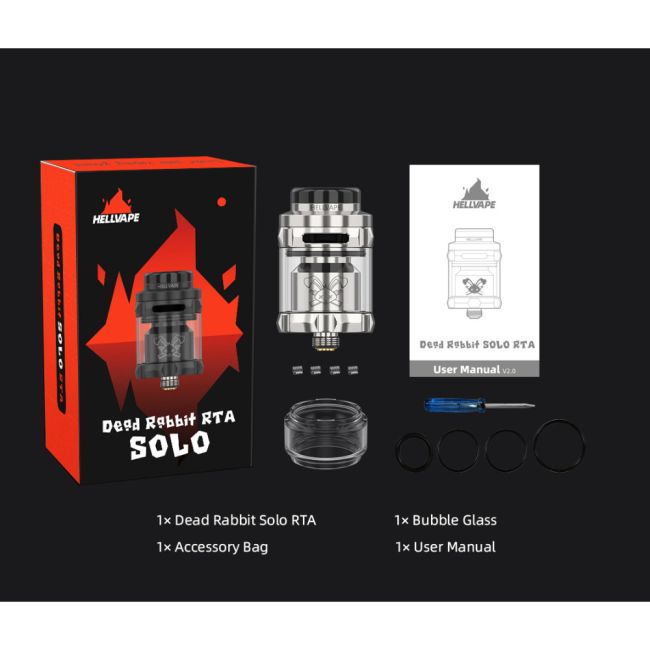 Hellvape Dead Rabbit Solo RTA - обслуживаемый бак Hellvape Dead Rabbit Solo RTA - обслуживаемый бак